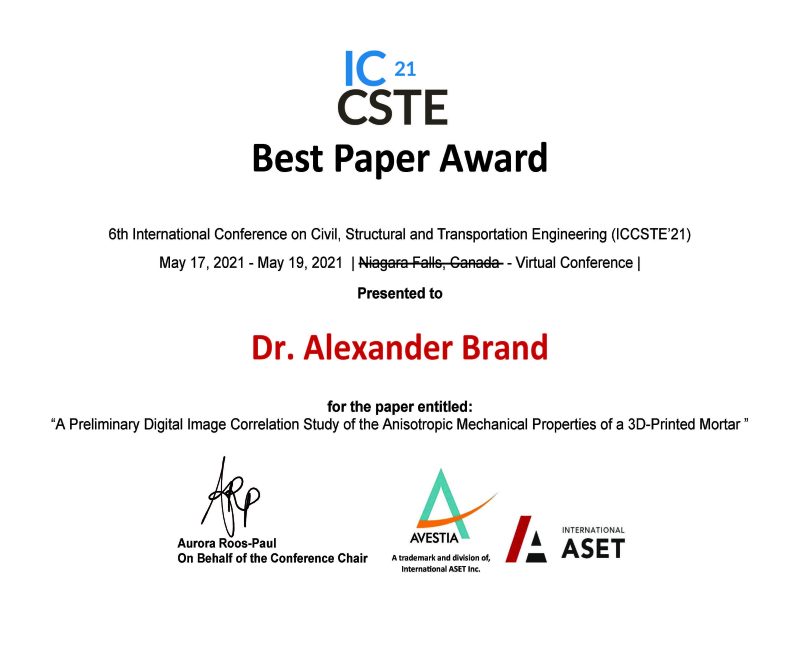 paper award ICCSTE 2021